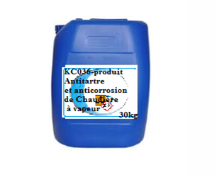 KC036 – Produit antitartre et anticorrosion pour chaudière à vapeur